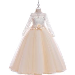 Kids Lace Dress Girls Clothing Flower Girls Wedding Evening Clothes Kids Dresses for Girls Princess Party Long Gown