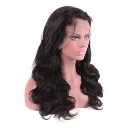 Brazilian Hair Human Body Wave 22Inch Front Andn Full Lace Wig 100% Virgin Unprocessed Wigs 848 S 9 s