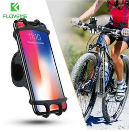 FLOVEME Bicycle Phone Holder For iPhone Samsung Universal Mobile Cell Phone Holder Bike Handlebar Clip Stand GPS Mount Bracket
