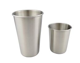 304 Stainless Steel Cup Kid Beer Cup Milk Tea Rolled Edge Anti-Dropping Cup Party Outdoor Campin