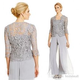 Buy Silver Pant Suit For Mother Bride 