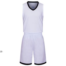 2019 New Blank Basketball jerseys printed logo Mens size S-XXL cheap price fast shipping good quality White W0032