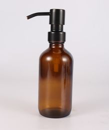 28/400 wholesale Soap Dispenser Black Oil Rub Bronze Rust Proof 304 Stainless Steel Liquid Pump for Kitchen Bathroom Jar not included
