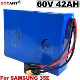 Best E-bike Lithium battery 60V 40AH electric bike battery 60V For Original Samsung 35E 18650 battery pack for 1500W 3000W Motor