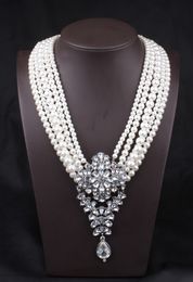 Luxury Designer Jewelry Pearls Multi-Layers Pearls Necklace Wedding Accessories Bridesmaid Jewelry Bridal Accessories