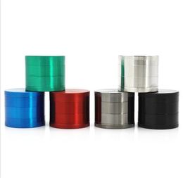 40MM CNC 4 Parts Smoking Herb Grinder Zinc Alloy Metal Tobacco 6 Colours Spice Pollen Hand Muller Crusher Grinders Smoking Accessories