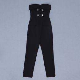 black strapless jumpsuit uk