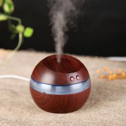 BEIJAMEI Wholesale Creative Wood Grain Humidifier Household Office Ultrasonic USB Aroma Mini Car Humidifiers Desktop Purifier