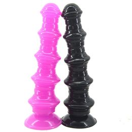 SEX Pagoda Plug with Suction Cup Toys Anal Dilatador Big Dildo Butt Massage AU864