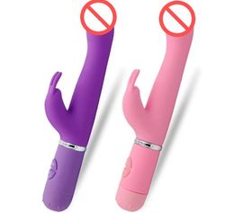 10 Speed G-Spot Rabbit Vibrator Clitoral Vaginal Stimulation Vibration Realistic Dildo Vibrators Sex Toys for Women