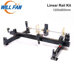 Will Fan 1200x800mm DIY Metal Mechanical Component Linear Guide Rail Kit Assemble CNC 1280 Co2 Laser Engraving Cutter Machine