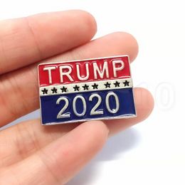 TRUMP 2020 Badge Coupon Star Admission Tickets Cool Poker Brooch Coat Jackets Backpack Lapel badge Pins Movie part favor T2C5051