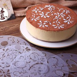 High quality Different kinds of Pack of 4 pcs Variety Cupcake DIY Stencil Template Mould Birthday Cake Spiral Decoration
