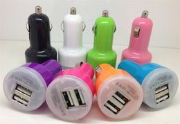 Cheap Mini USB Car Charger Dual USB Charging Adapter In-Car Cellphone charger for smartphone 2-Port 1A