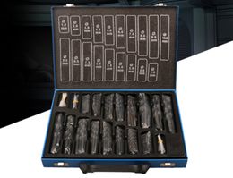 Drill Bit Sets Hole Saw Tools Coated Precision Titanium Drill Kit 170-in-1 High Speed Steel Heavy Duty