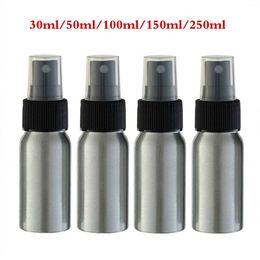 30ml 50ml 100ml 150ml 250ml Travel Refillable Perfume Atomizer Bottle Aluminum Perfume bottles Spray Pump Case Cosmetic Containers
