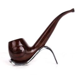 Engraving, polishing and waxing pure sandalwood pipe, ebony filter bending hammer, handmade pipe, tobacco fittings wholesale