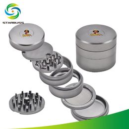 New Type of Smoke Grinder with 63mm Diameter and Seven Layers Removable Aeronautical Aluminum Alloy
