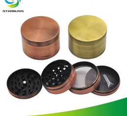 New Zinc Alloy Smoke Smoke Grinder with a Retro Diameter of 60mm and Four Layers of Heavy Metal Bronze