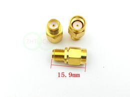 100pcs Gold plated SMA female jack to RP-SMA male jack Centre RF coaxial adapter