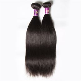 Grade 6A cheap Malaysian virgin hair weft unprocessed straight Malaysian hair weaves malaysian straight hair 2PCS weaving bundles