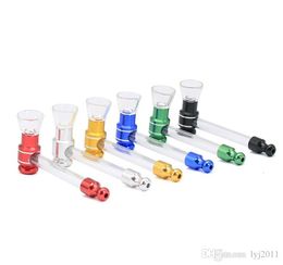 Creative and transparent plastic pipes, pipes, metal mouths, multicolor, small iron hammers