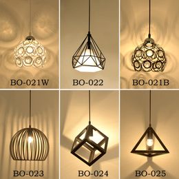 2019 Modern Pendant Lights Minimalist Restaurant Lamps North American Industrial Pendant Lamp Dining room Decoration Lghting E27