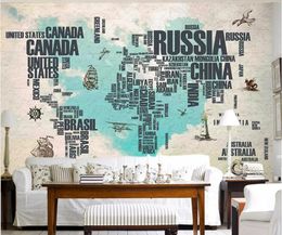 Lettere Europeo Plancia Prospettiva Strisce Wallpaper Beibehang Personalizzato Carta Da Parati 3d Dell Alfabeto Tema Ristorante 3d Carta Da Parati