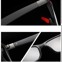 Wholesale-BRAND DESIGN Polarized Sunglasses Men Fashion Rivet Driving Shades Square Frame Sun Glasses Mirror UV400 Oculos P21 gunes gozlugu