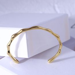 Fashion-brass material opened bracelet bamboo design for women size i jewelry wedding gift Free shipping PS6222