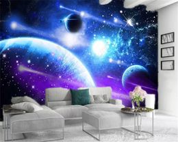 3d Wallpaper Living Room Fantasy Space Planet Home Decor Living Room Bedroom Wallcovering HD Wallpaper