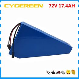 Free customs fee 72V 17.4AH electric bike battery 72V 17.4AH triangle battery with free bag use 29E 29PF 2900mah cell 40A BMS