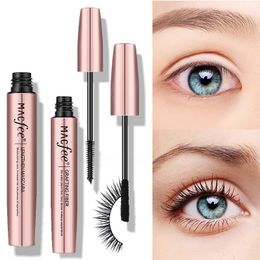 MACFEE Black Volume and Lengthening Mascara Set Thick Curling Waterproof Long Lasting 4d Silk Fiber Eyelash Mascara