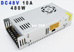Freeshipping single output Switching Power Supply for Led Strip AC110v 220V to DC48V 10A 480W Voltage Transformer Regulated Power Supply 48v