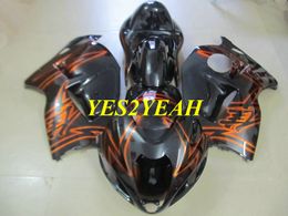 Injection Fairing body kit for SUZUKI Hayabusa GSXR1300 96 99 00 07 GSXR 1300 1996 2000 2007 Orange black Fairings bodywork+Gifts SG40