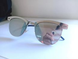 Wholesale-Hot Ins Popular Personality UV400 Mirror Dazzling Glasses Frame Wholeated Metal Cool Ultraviolet-proof Sunglasses Frame