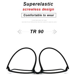Wholesale-TR90 Screwless Glasses Frame Ultralight Optical Eyeglass Frame For Woman Man PrescrGlasses Korean Eyewear oculos de grau