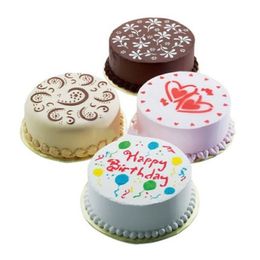 High quality Different kinds of Pack of 4 pcs Variety Cake Cupcake DIY Stencil Template Mold Birthday Spiral Decoration Promotion