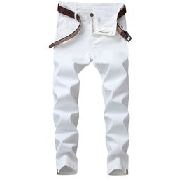 Pantalón vaquero blanco semipitillo Flamingo - ISCLAUJEANS