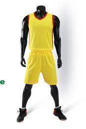 2019 New Blank Basketball jerseys printed logo Mens size S-XXL cheap price fast shipping good quality A006 Yellow Y0022r