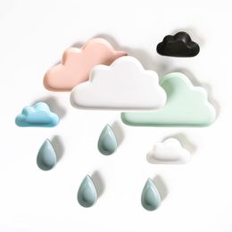Cloud Shaped Ceramic Dinner Plates Raindrop Sauce Dishes Creative Breakfast Dinnerware Set for Kids Children
