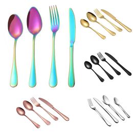 Hot Sale Stainless Steel Flatware Set Spoon/Fork/Knife Kit Flatware Sets Stainless Steel Cutlery Set Tableware Dinnerware Set