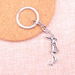 New Keychain 39*15mm lady girl Pendants DIY Men Car Key Chain Ring Holder Keyring Souvenir Jewellery Gift