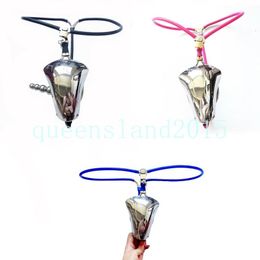 Chastity Devices Stainless Steel Cage Adjustable Male Invisible Pants Chastity Belt Device Plug #R76