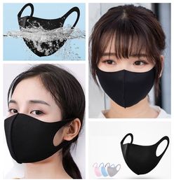 Outside running protect mask Black Anti Dust Mask PM2.5 3ly Protective Face Mouth Cotton Masks Respirator Washable Reusable Fog Haze Adult