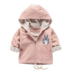 baby girl clothes jacket children Hooded cartoon Coat baby boy Child clothes Korean style Toddler kid's jacket clothing