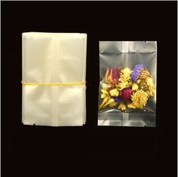 100pcs/lot-9*6cm,10.5*6.5cm PE frosted plastic bags Food packaging bag Scented tea storage bag