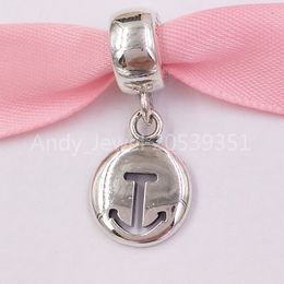 Andy Jewel Authentic 925 Sterling Silver Beads DSN Cruise Line Anchor Charms Fits European Pandora Style Jewelry Bracelets & Necklace