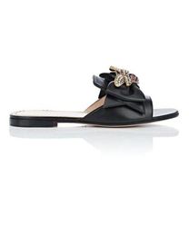 Hot Sale-new arrival 2019ss womens with brasstone metal bee and self-bow size euro 35-42