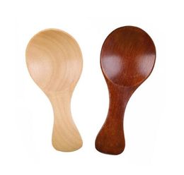 8cm Mini Wood Tea Spoon Small Wooden Salt Spoon Sugar Coffee Tea Spoons Baby Feeding Scoop